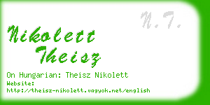 nikolett theisz business card